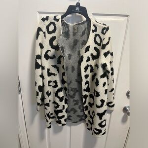 Leopard print cardigan